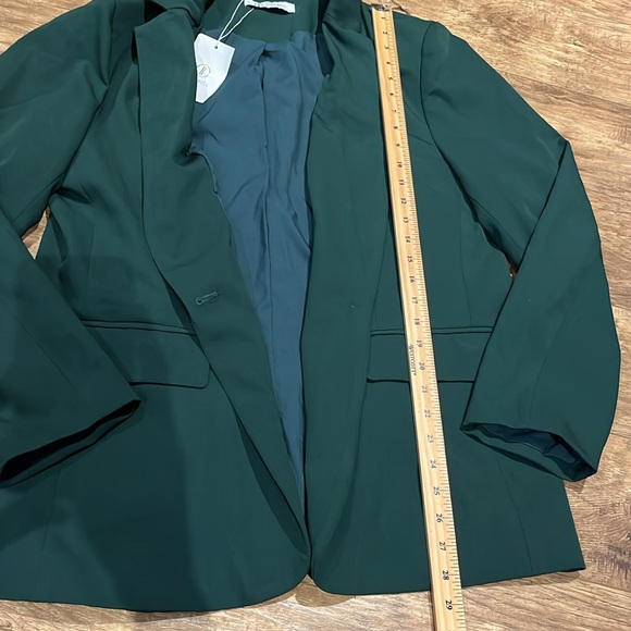 Dark Green single button blazer new with tags - Picture 6 of 10